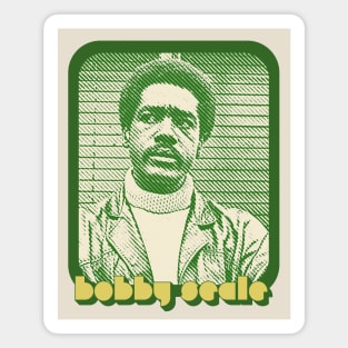 Bobby Seale /// Retro Style Black Power Tribute Design Magnet